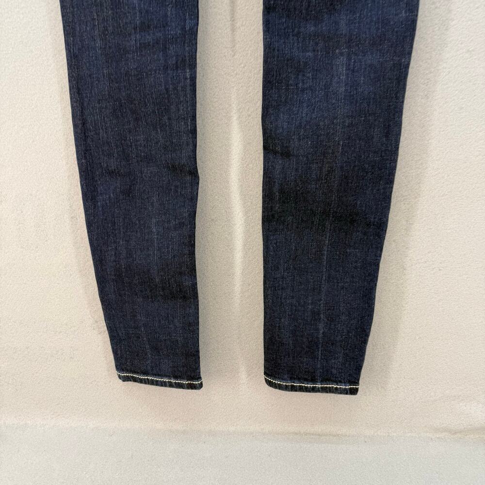 Miss Me Jeans Women's 26x31.5 (2) Dark Blue Standard Skinny Angel Wings EUC - Picture 4 of 15